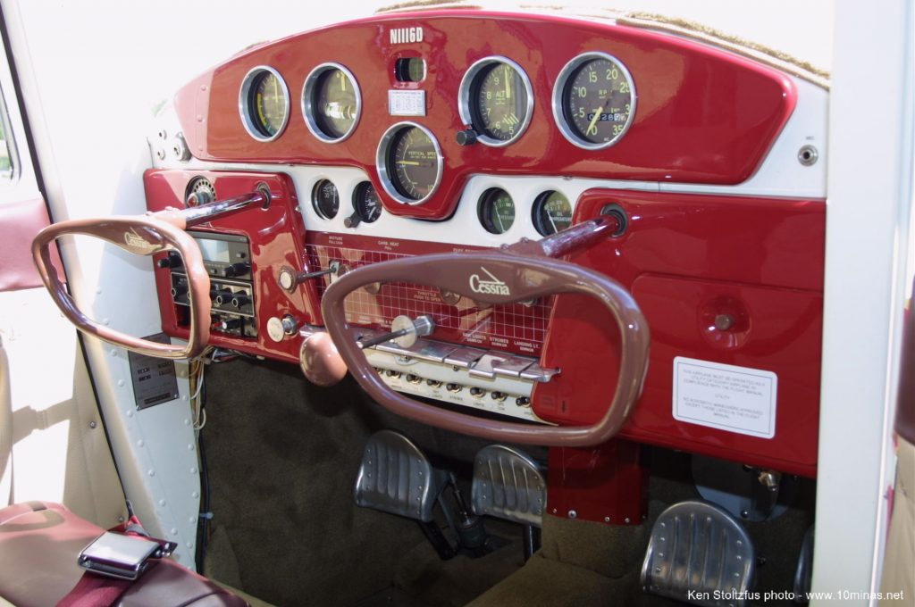 Cessna 140A N1116D instrument panel 10Minas Blog